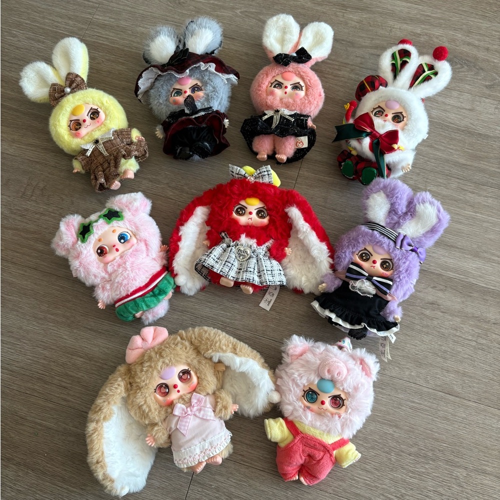 Baby Three Bag Charms  - 9 Pc Bundle